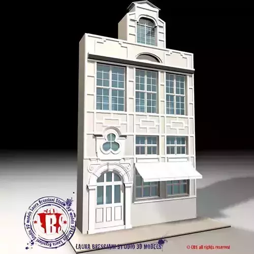 old style facade 3D model