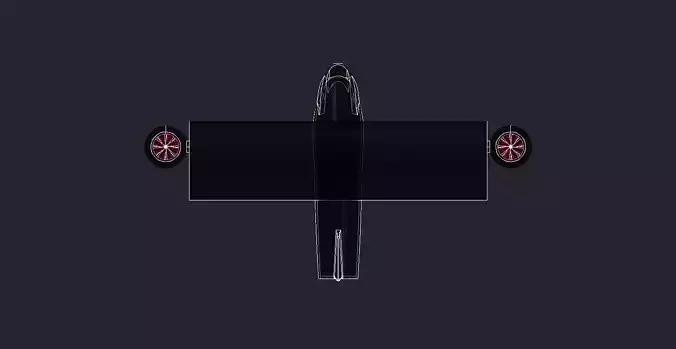 Osprey fighter jet 3D print model