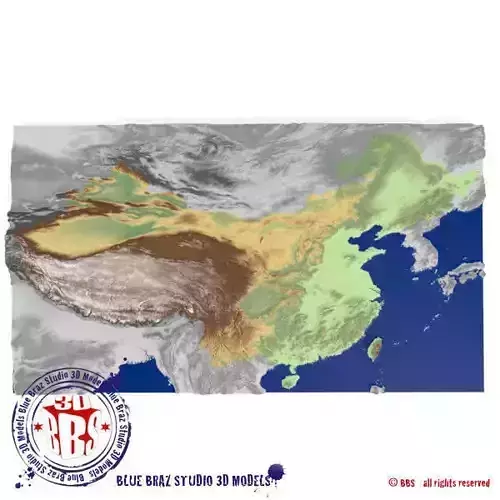 China elevation map