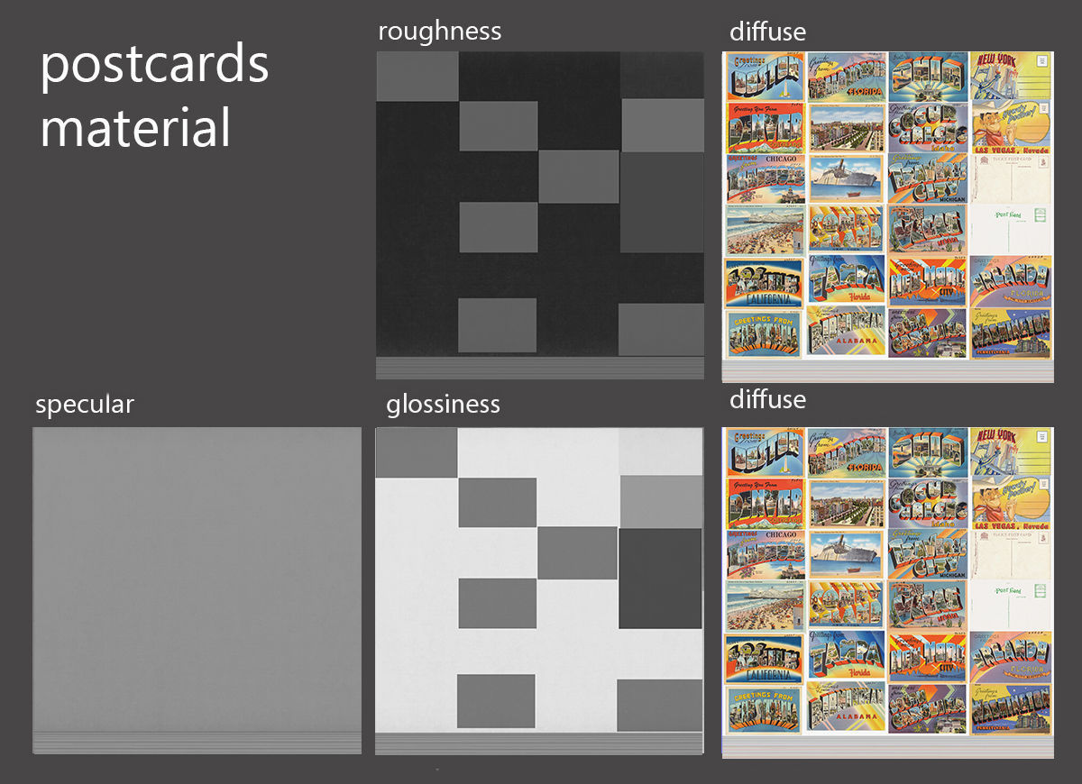 postcard rack 3D model_2