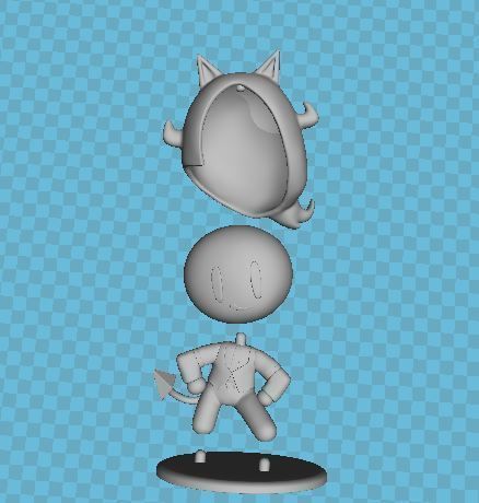 Helltaker Cerberus 3D print model_2