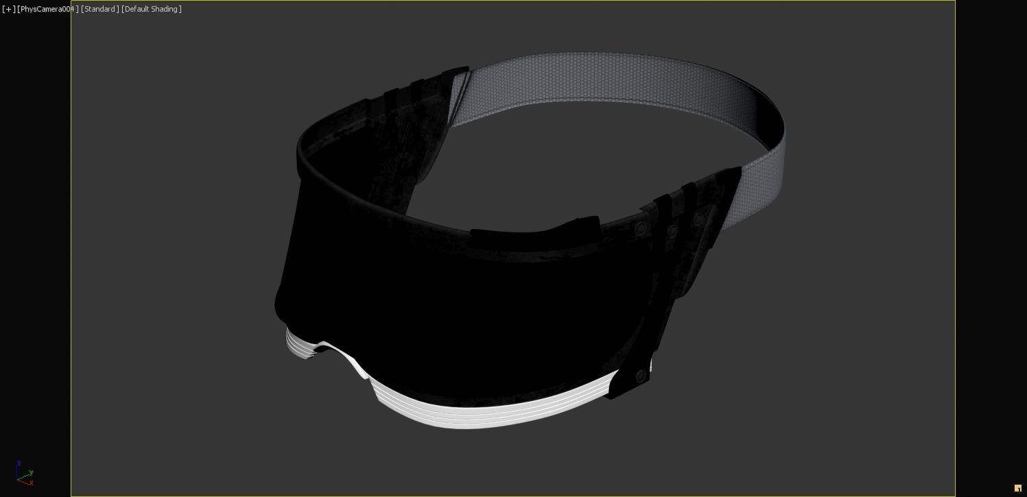 Futuristic scifi cyberpunk goggles - head not included 3D model_8
