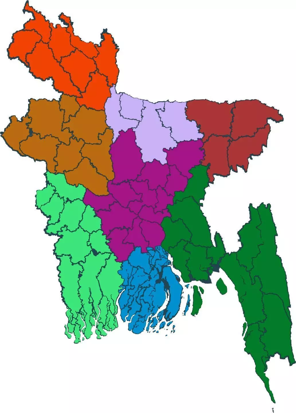 Bangladesh Map 3D model