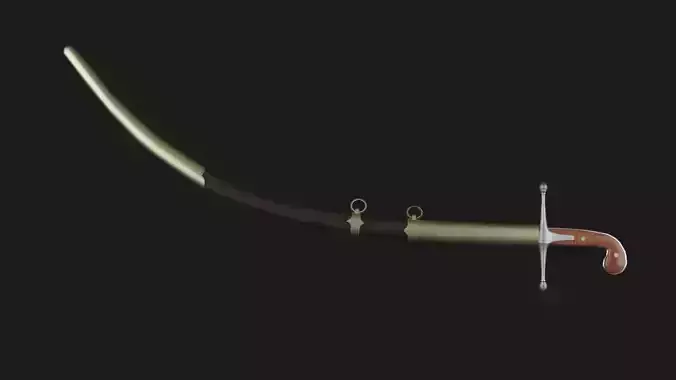 Sword  Ottoman Kilij  lowpoly