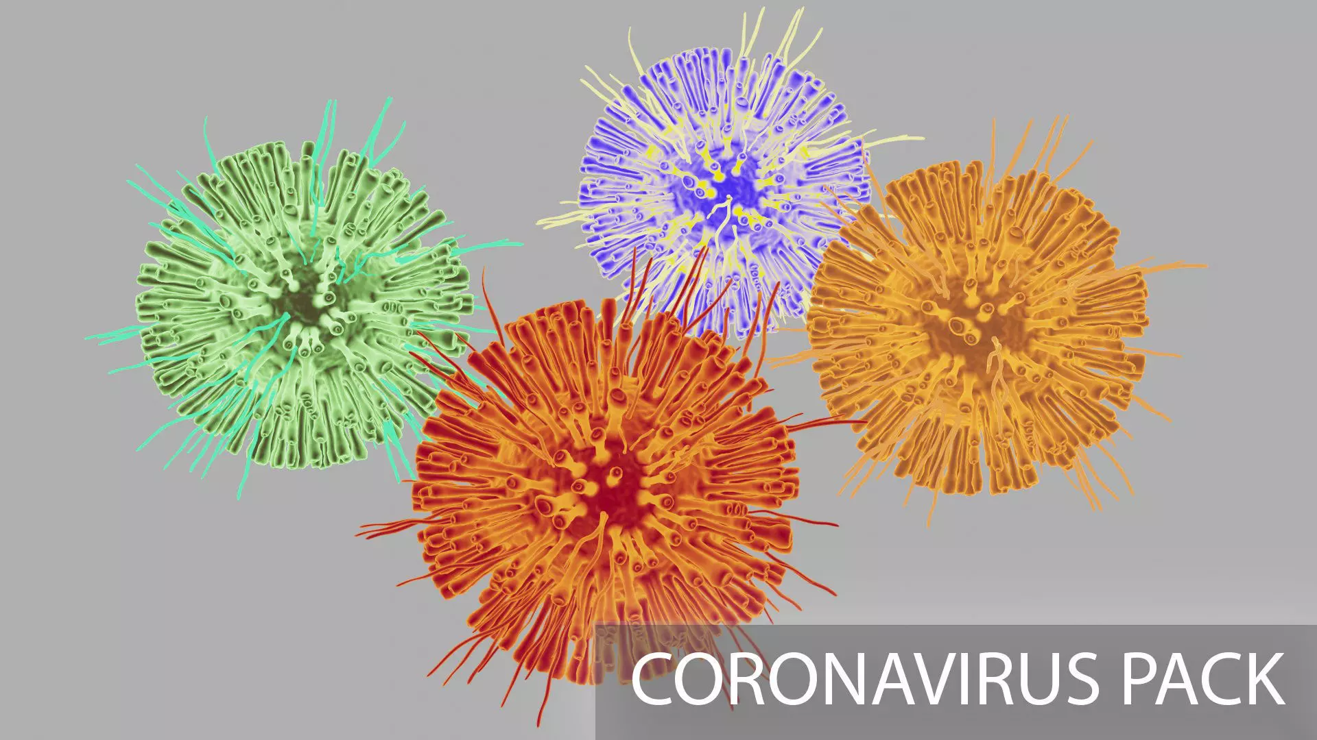 Corona Virus Pack 3D model_0