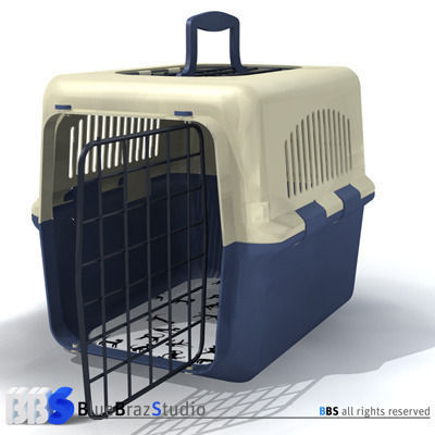 pet cage 01 3D model_1