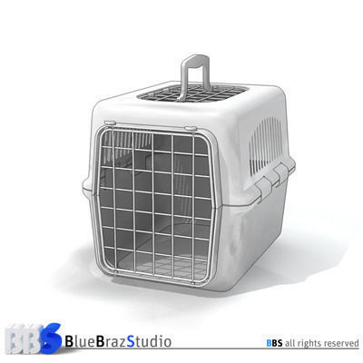 pet cage 01 3D model_4