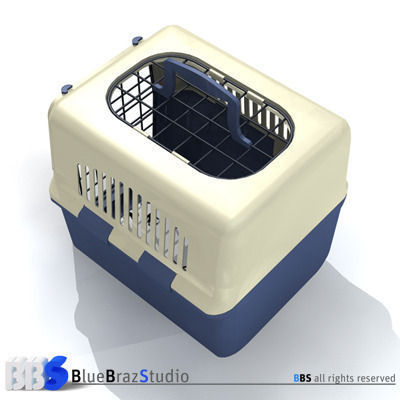 pet cage 01 3D model_3