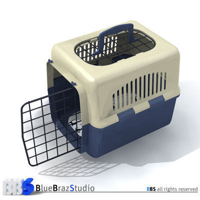 pet cage 01 3D model_2