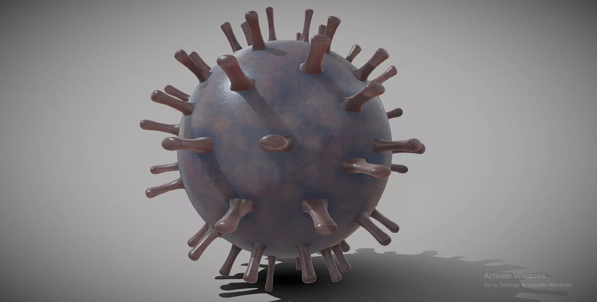 Low Poly Coronavirus 3D model