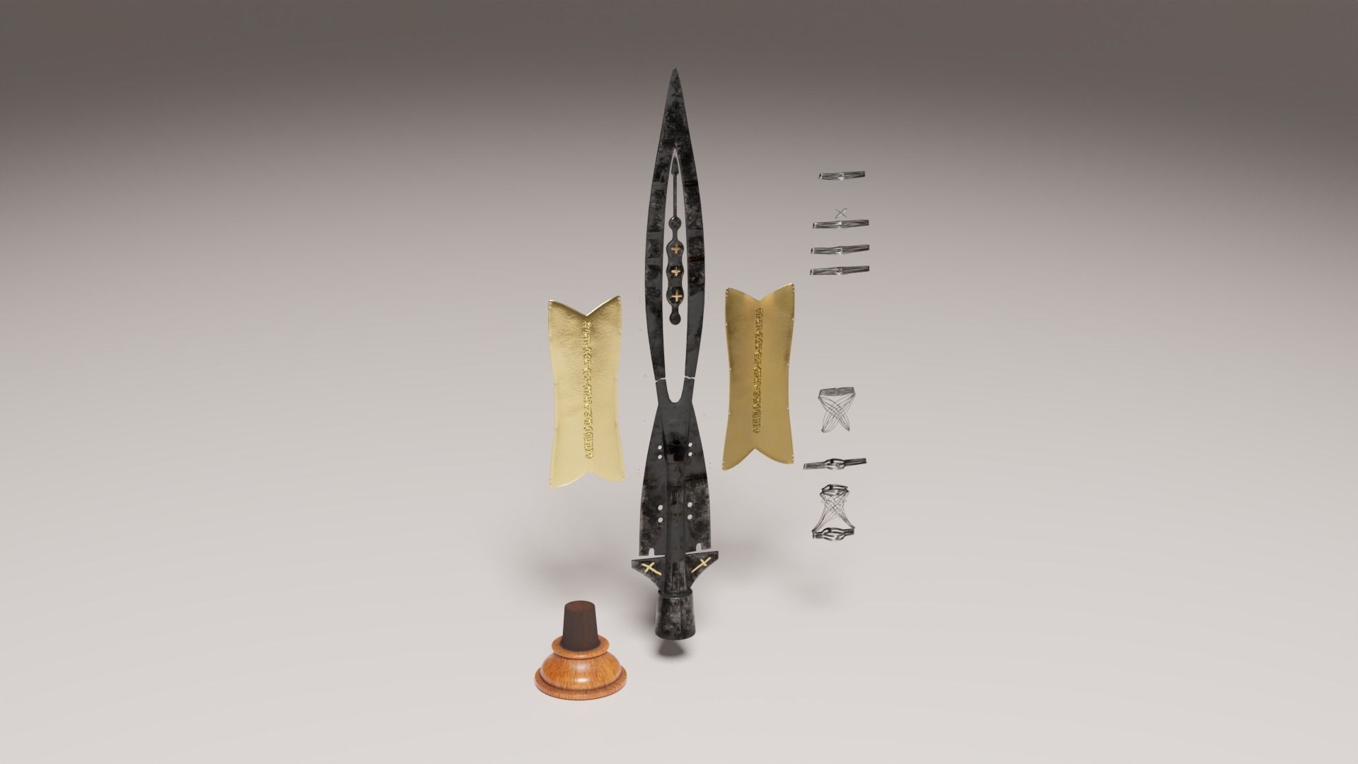 Spear of destiny 3D model_6