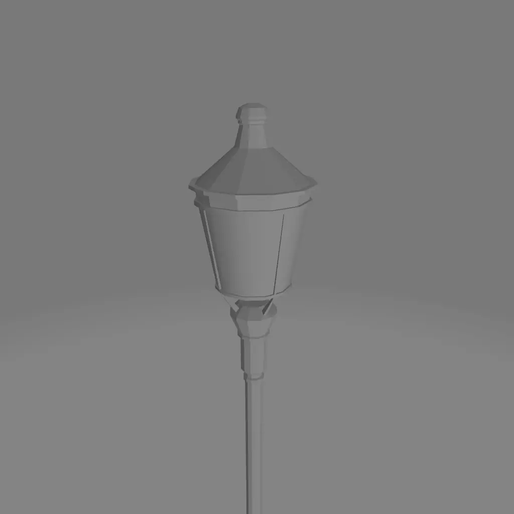 Street lamp Free low-poly 3D model