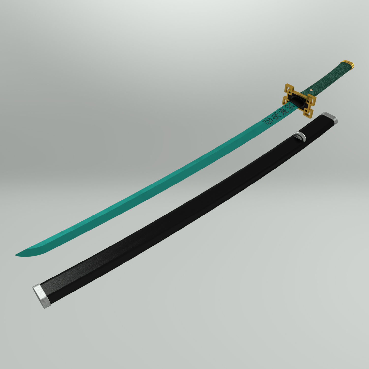 Demon Slayer Muichiro Tokito Sword Katana Kimetsu no Yaiba 3D print model_3