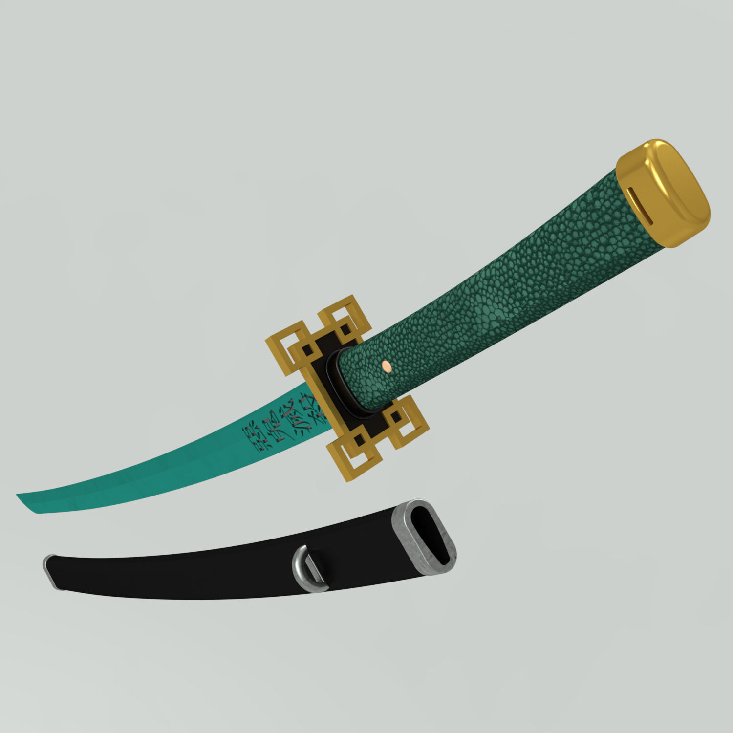 Demon Slayer Muichiro Tokito Sword Katana Kimetsu no Yaiba 3D print model_2