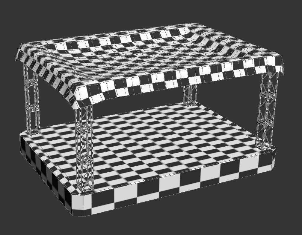 Concert Scene Free low-poly 3D model_5