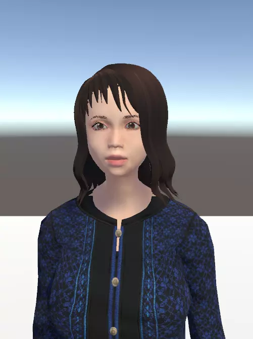Unity Humanoid Model Female 020 Free 3D model_0
