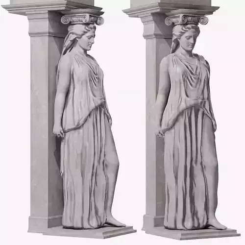 Caryatid Sculpture 3D model