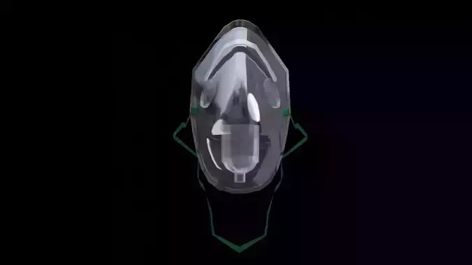 Oxygen Mask Low-poly 3D model