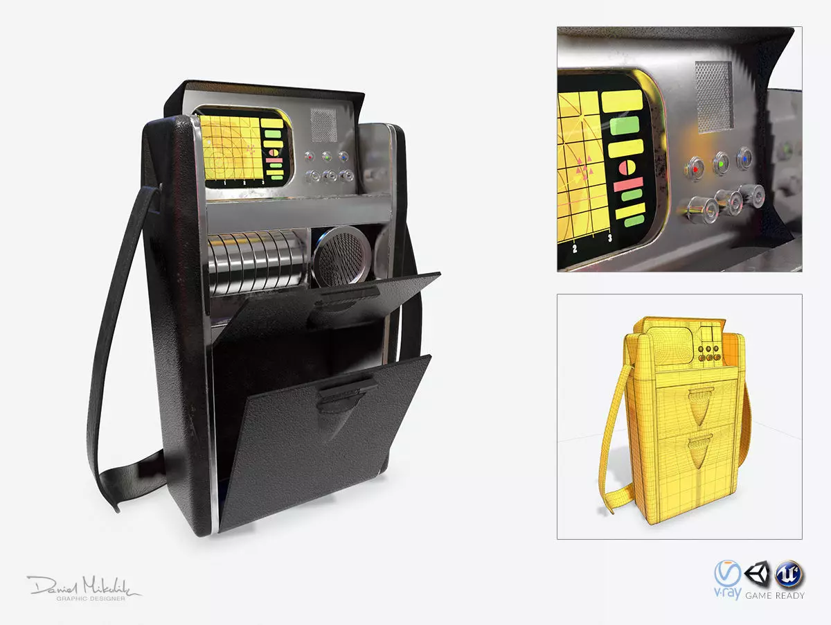 Sci-Fi Medical Tricoder  3D model_0