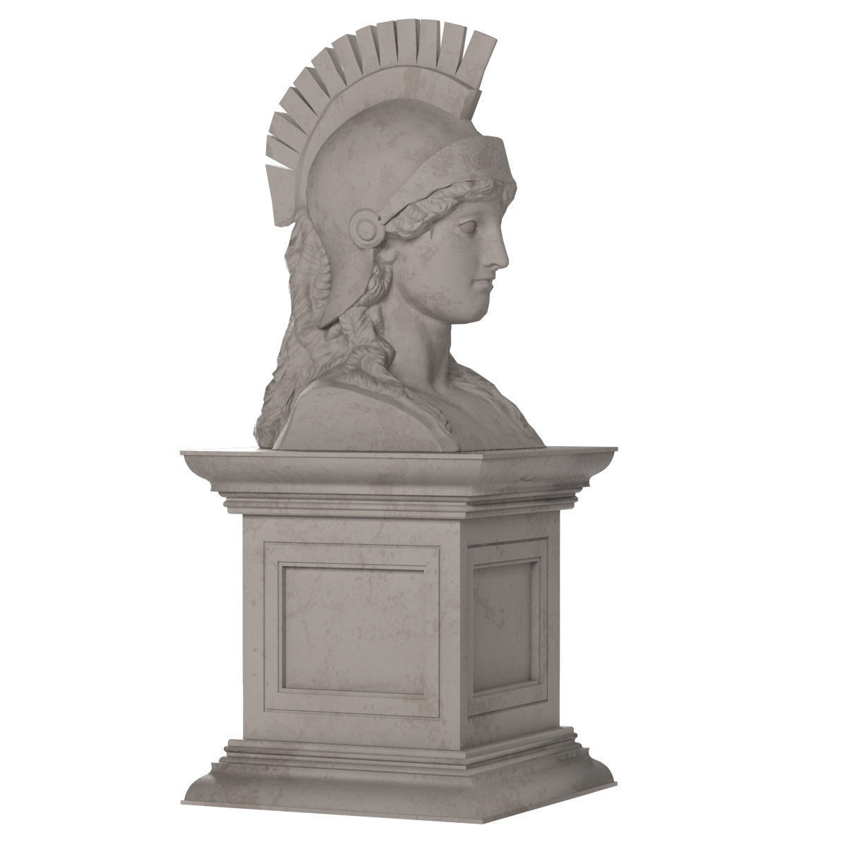 Athena Bust 3D model_7