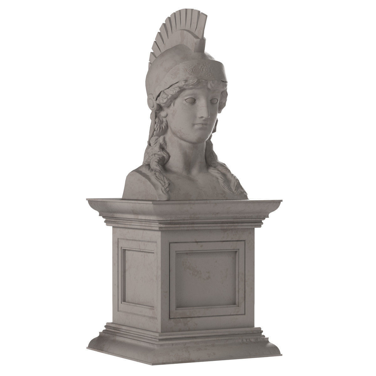 Athena Bust 3D model_2