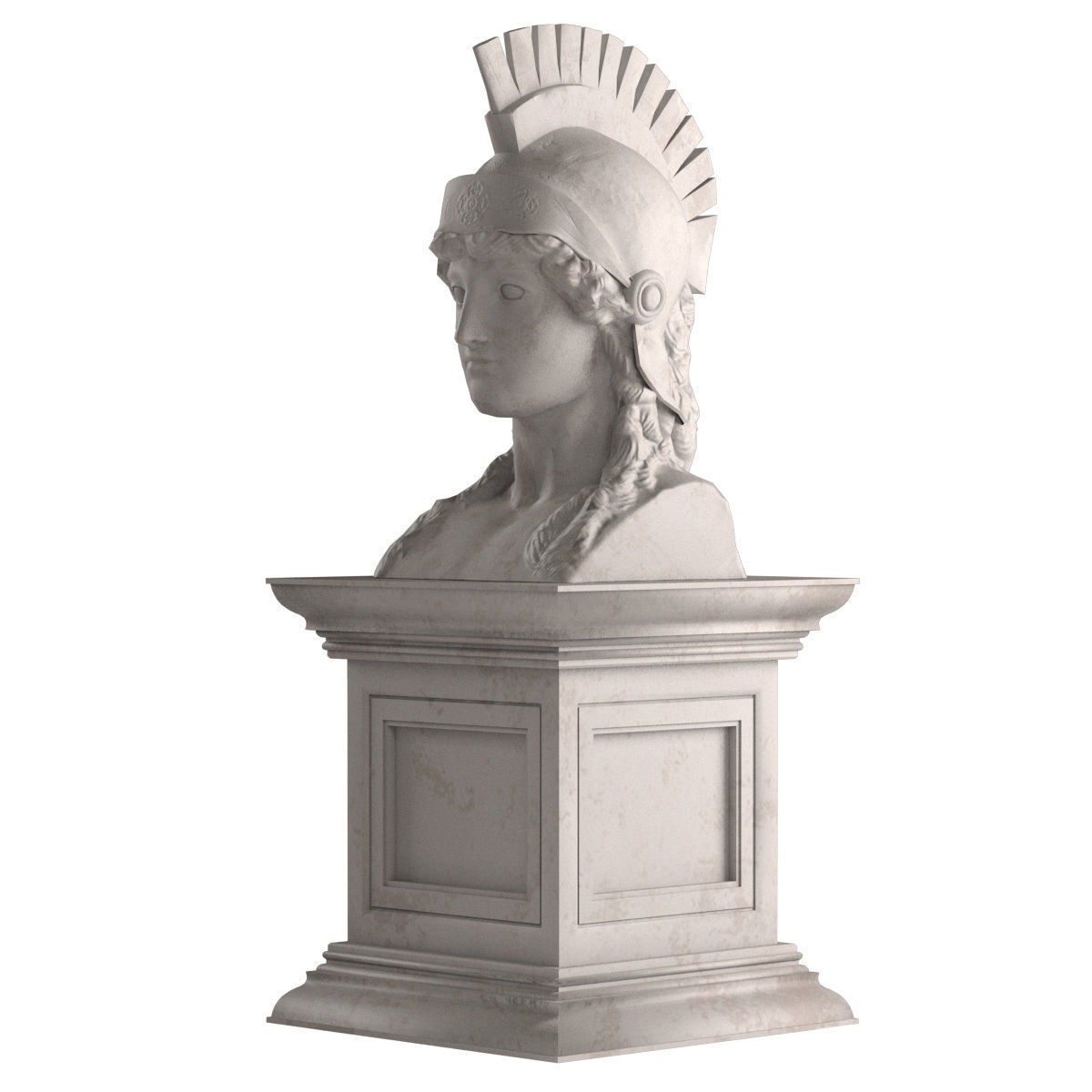 Athena Bust 3D model_5