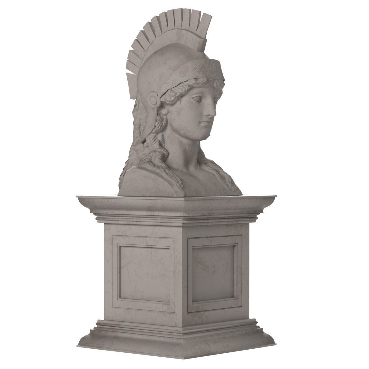 Athena Bust 3D model_6