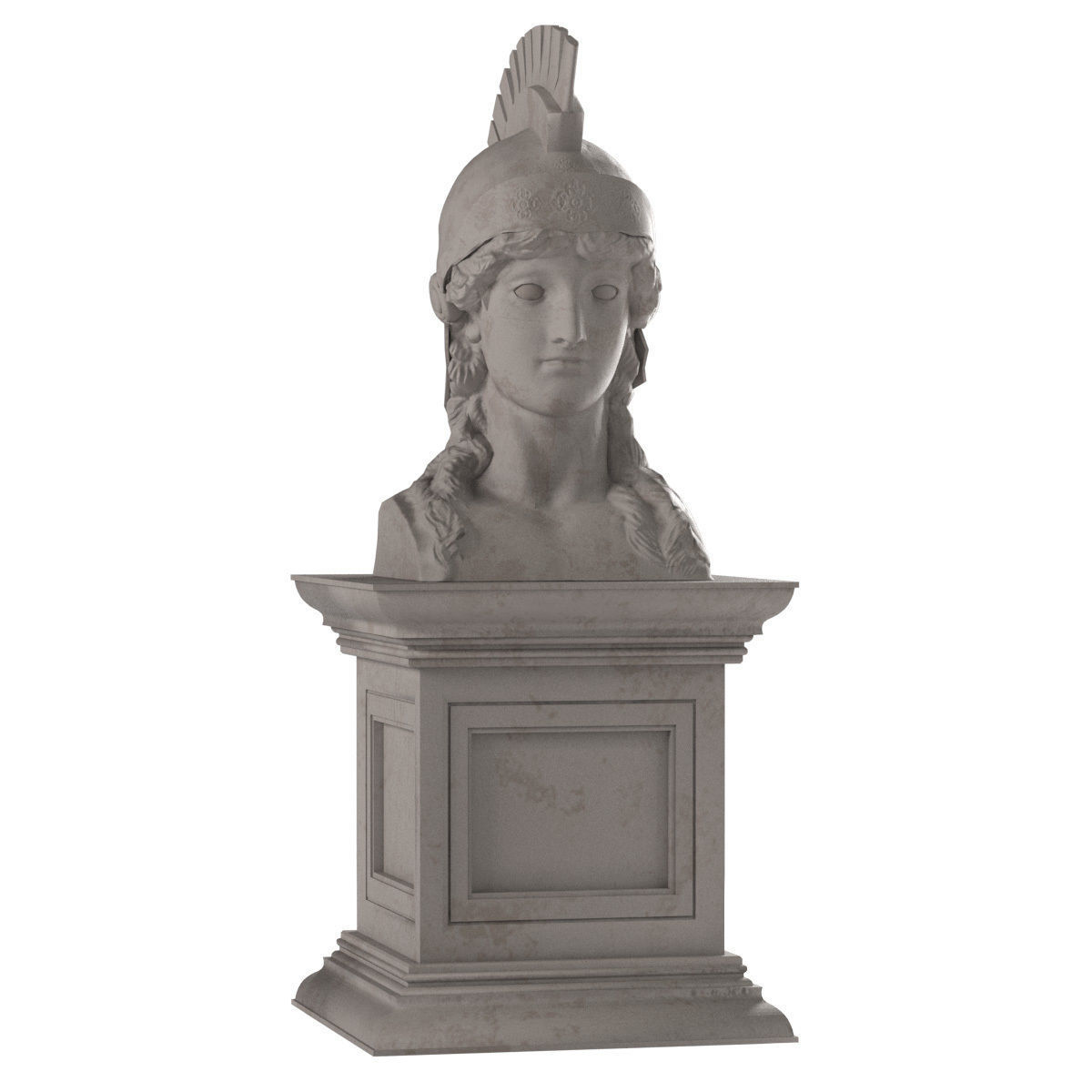 Athena Bust 3D model_3