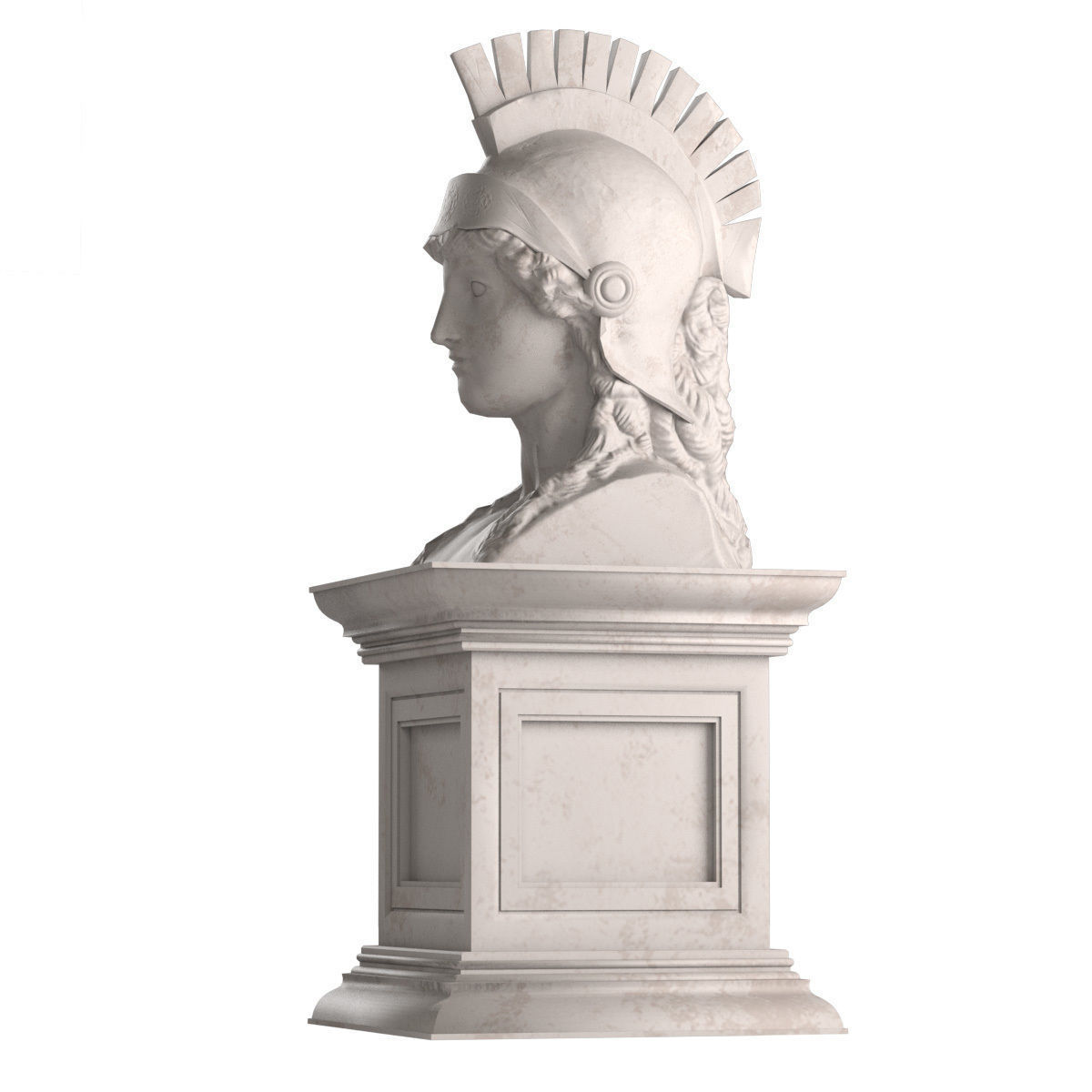Athena Bust 3D model_4