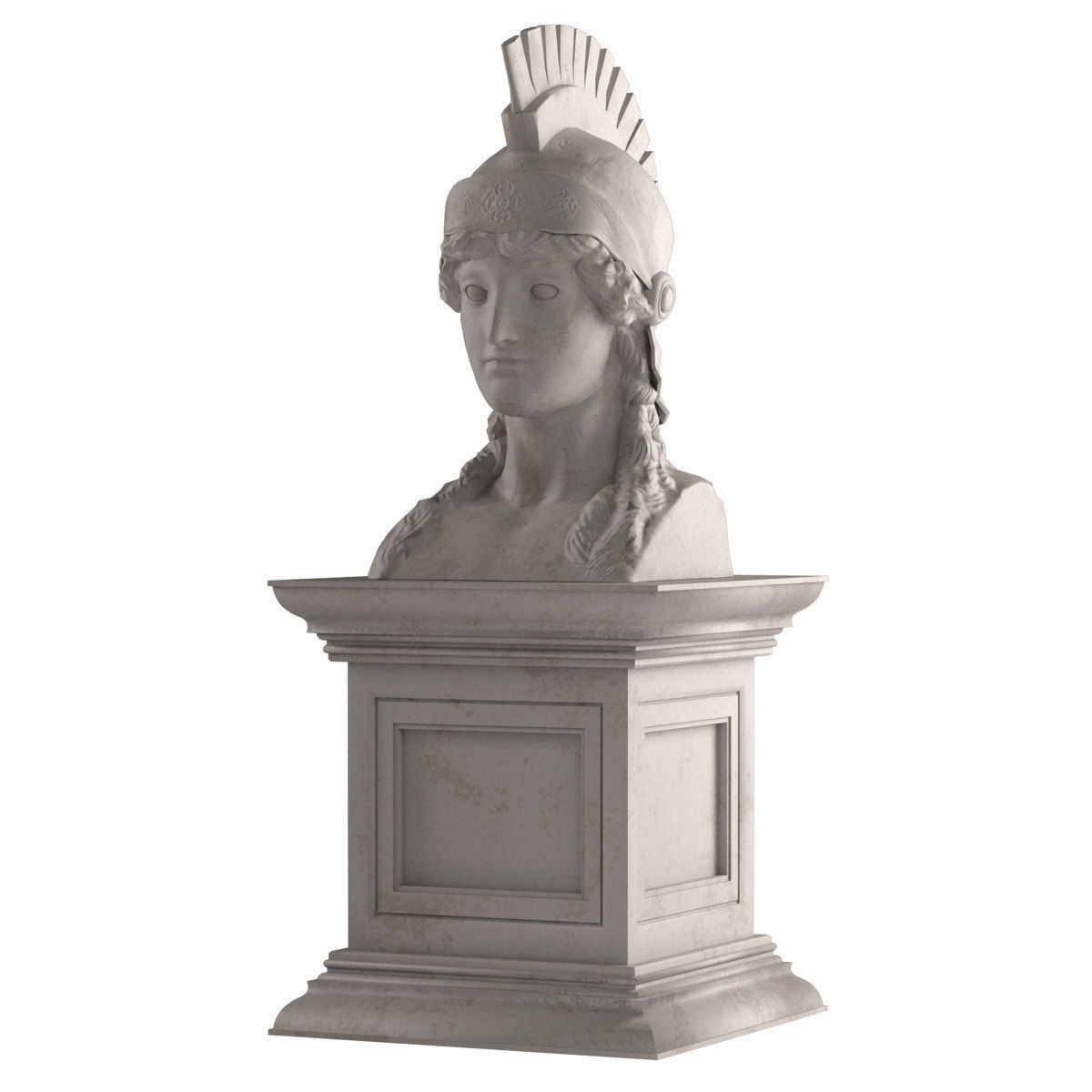 Athena Bust 3D model_1