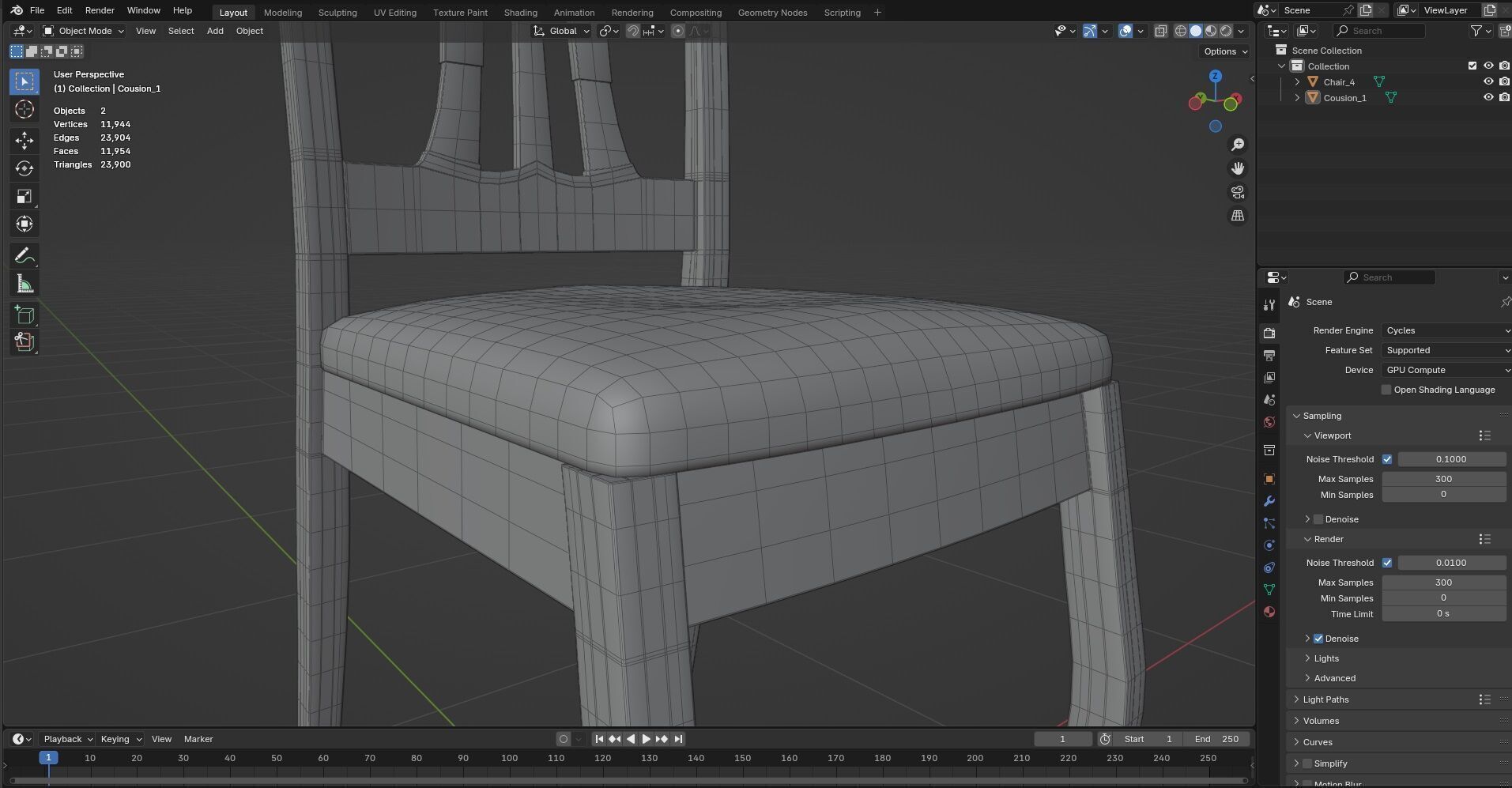 Chair CG4 3D model_6