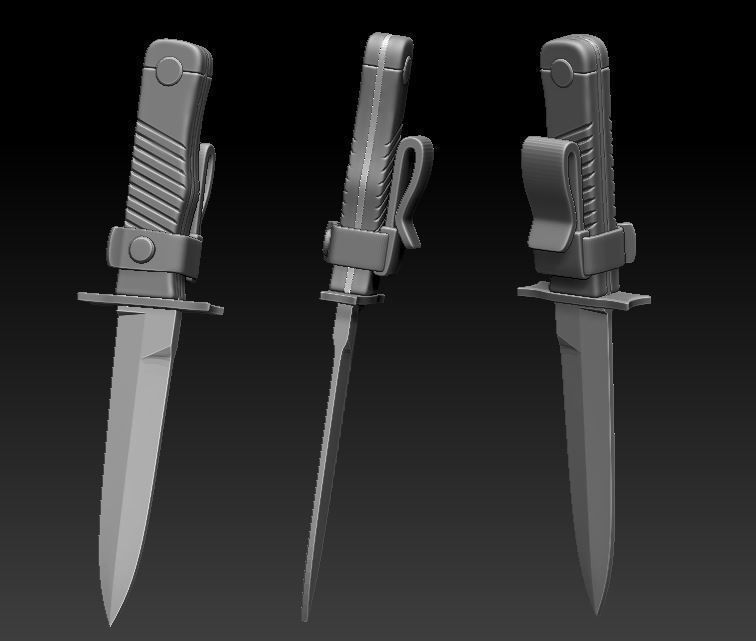 Cara Dune Body Hard Armor - Vest - dummy knife STL bundle kit 3D print model_2