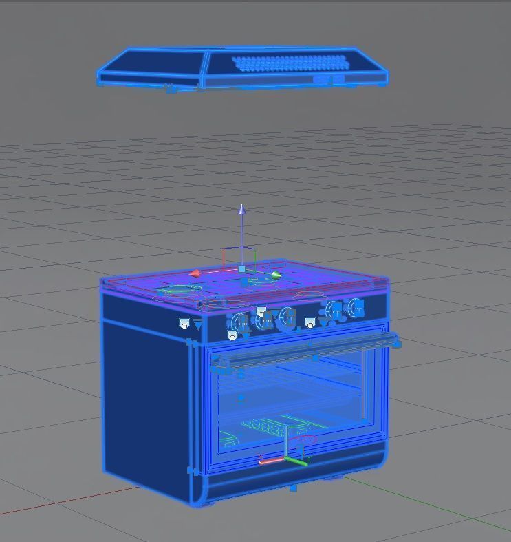 Oven stove A1 3D model_17