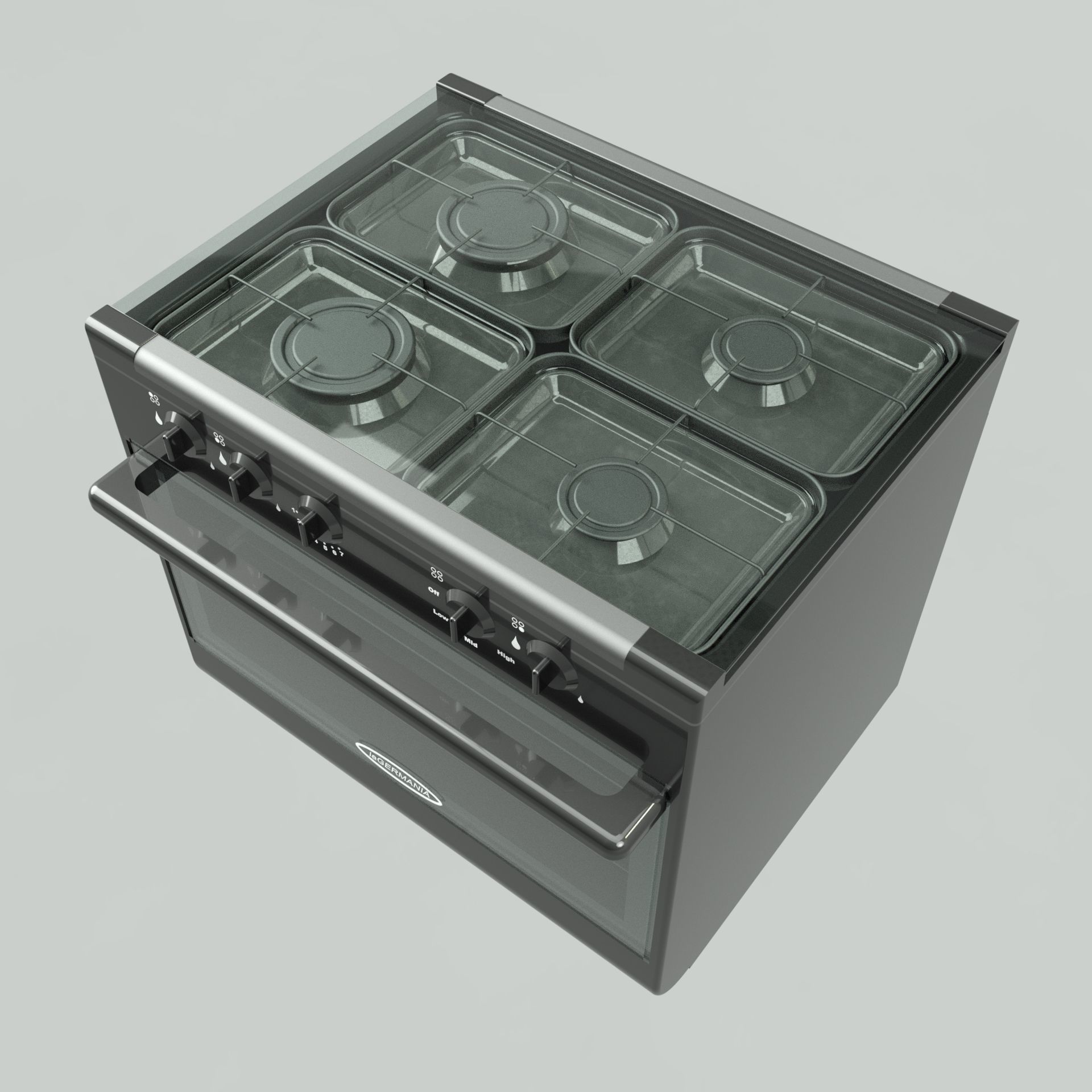 Oven stove A1 3D model_8