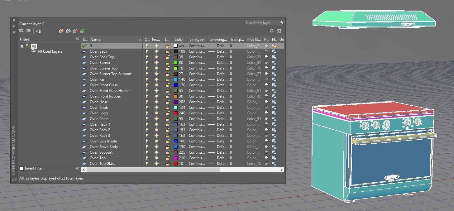 Oven stove A1 3D model_24
