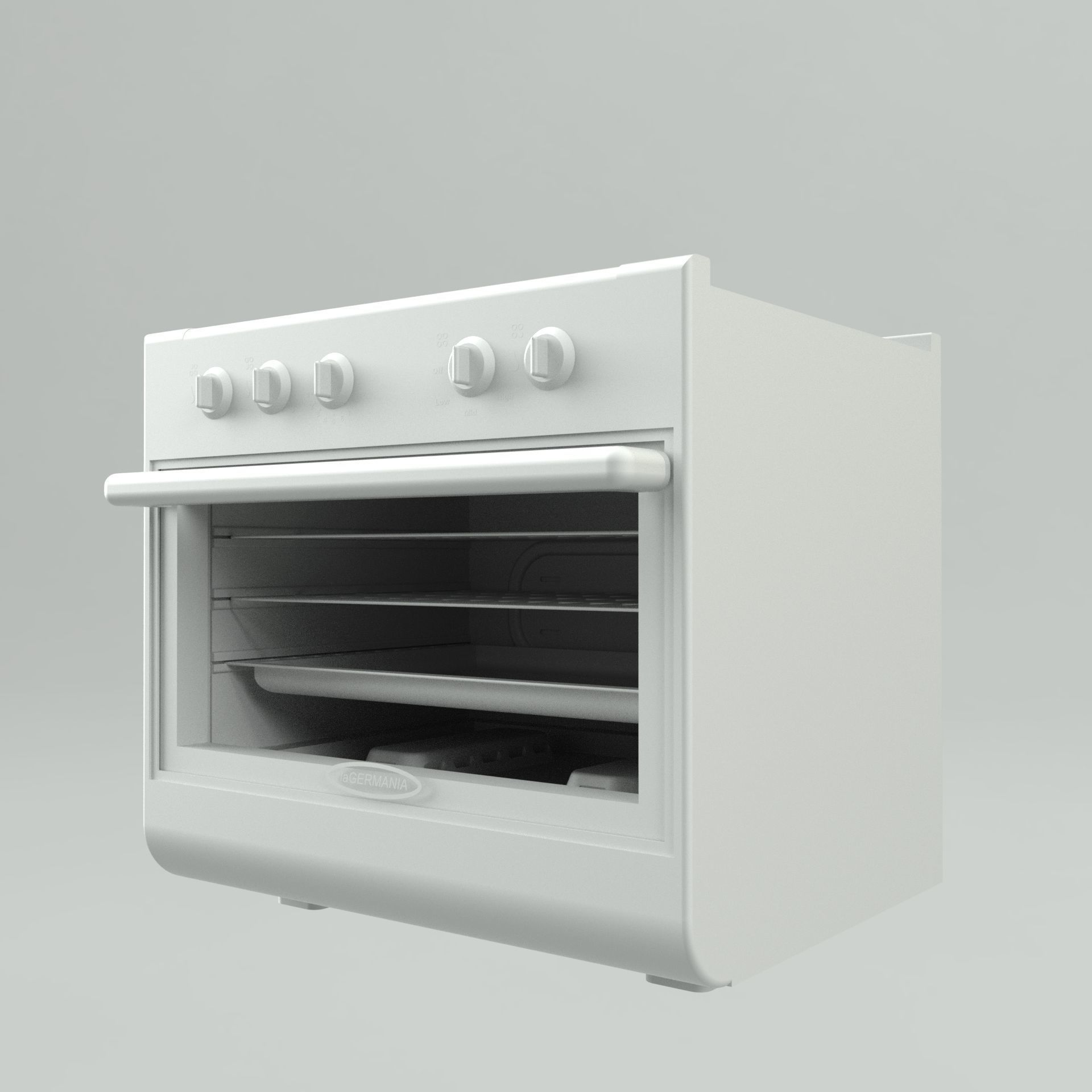 Oven stove A1 3D model_15
