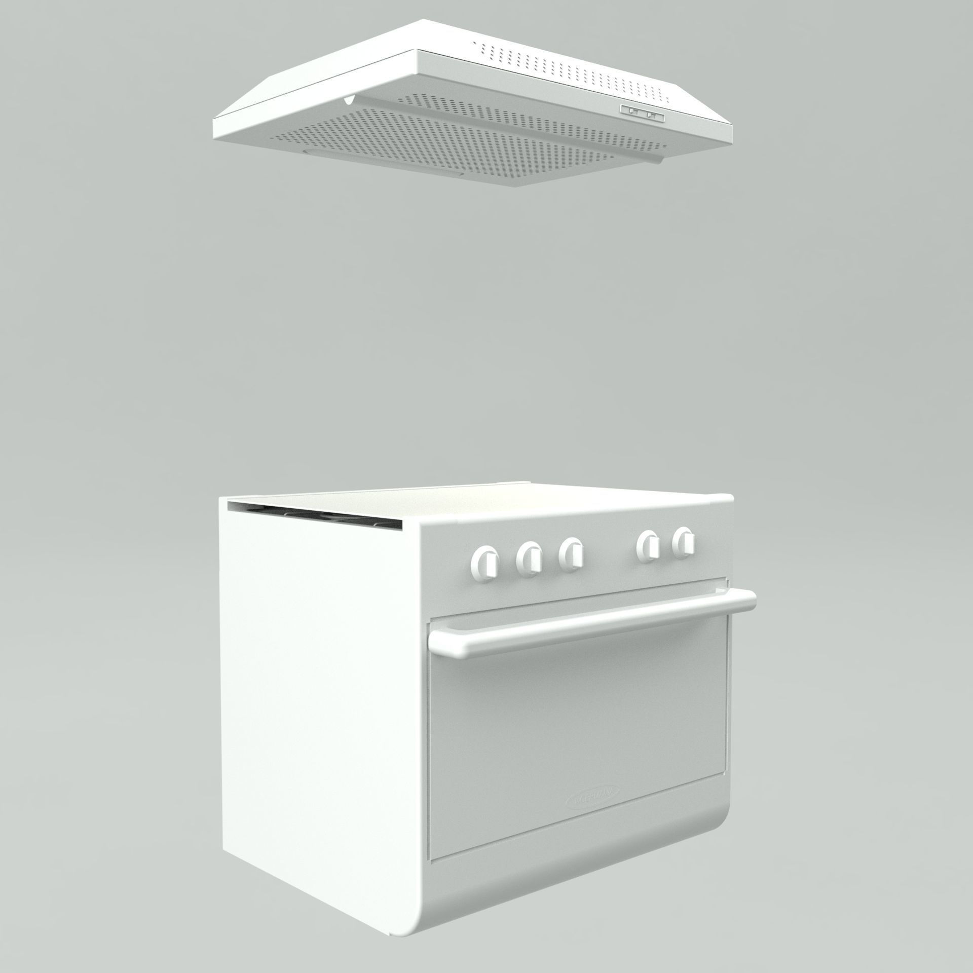 Oven stove A1 3D model_9