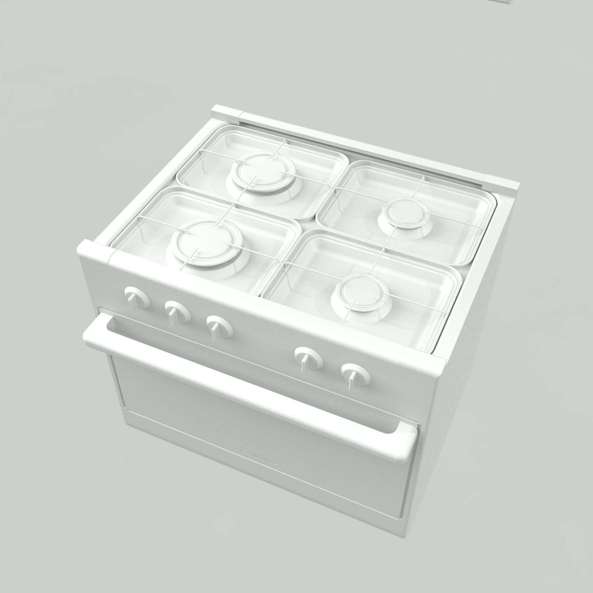 Oven stove A1 3D model_14