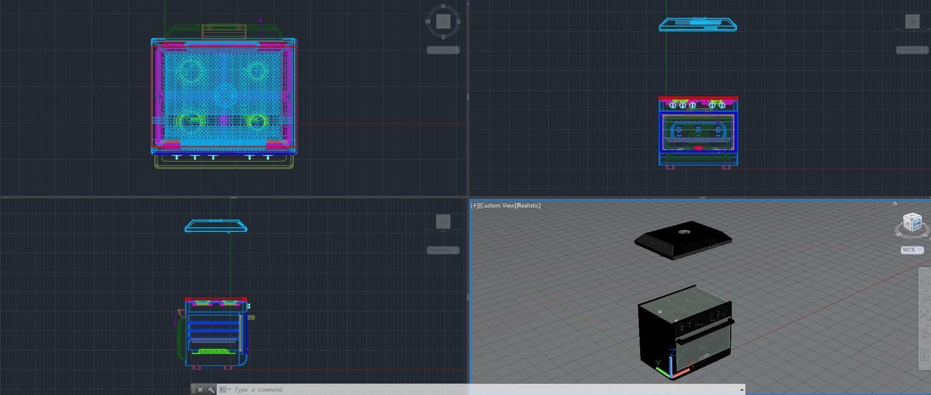 Oven stove A1 3D model_16