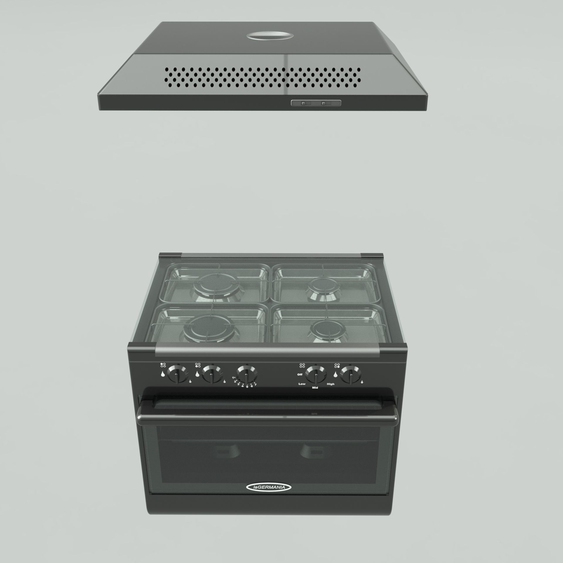 Oven stove A1 3D model_5