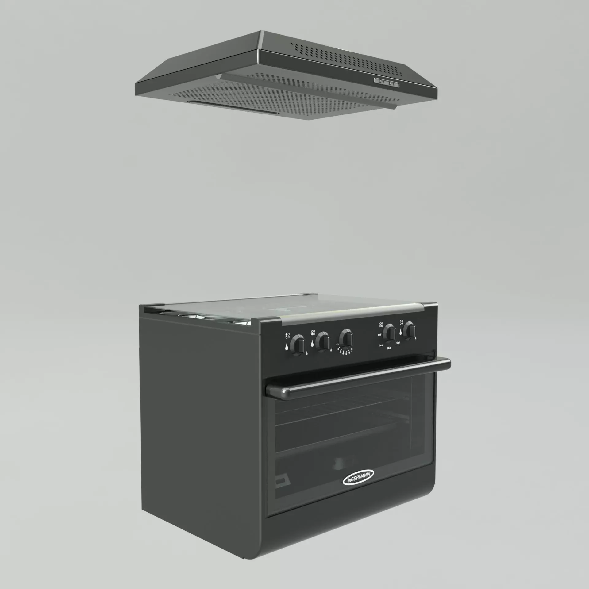 Oven stove A1 3D model_0