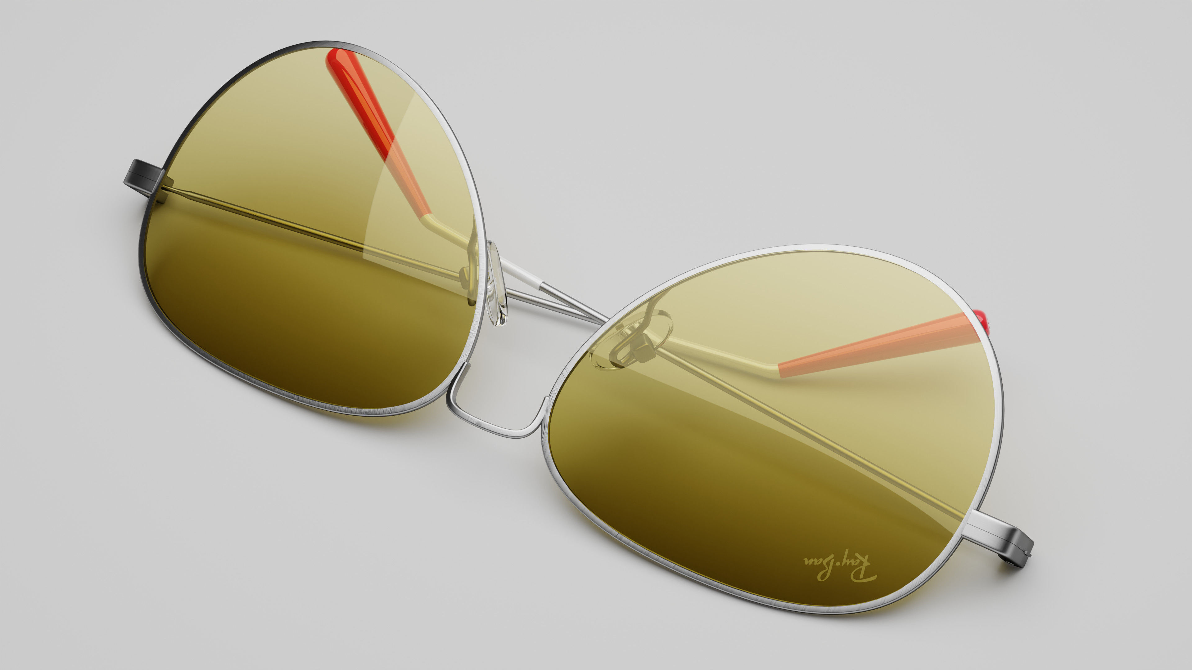 RAY-BAN Sunglasses 3D model_5