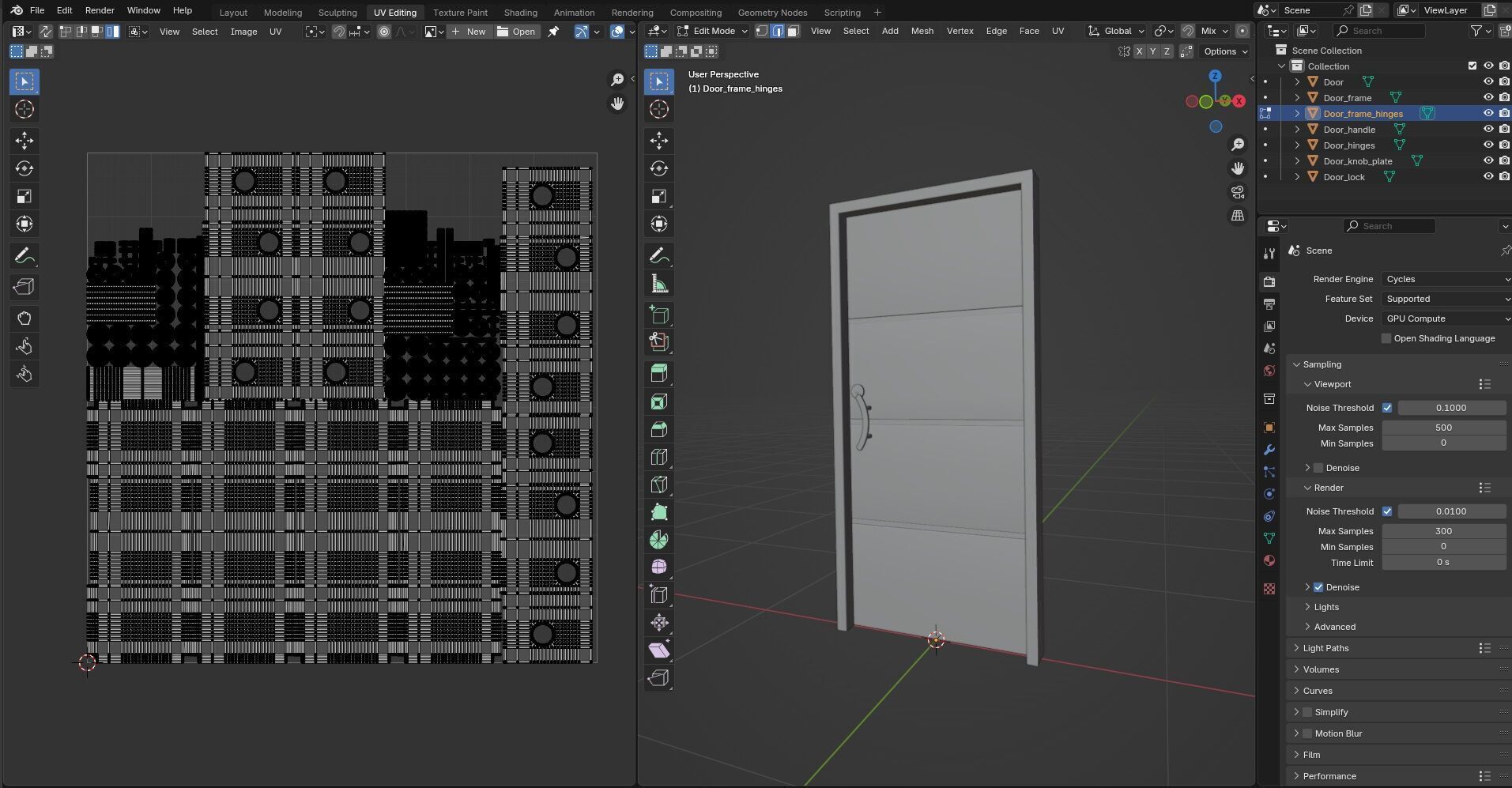 Door CG1 3D model_14