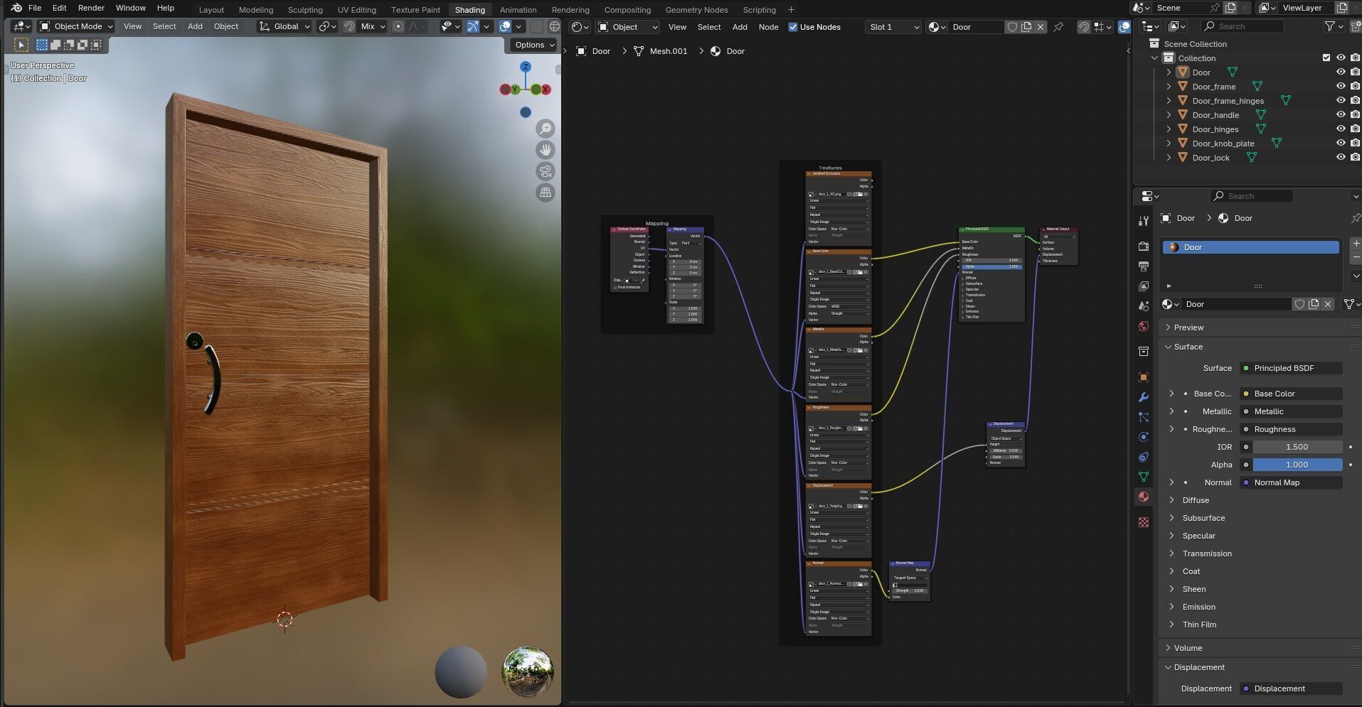 Door CG1 3D model_17