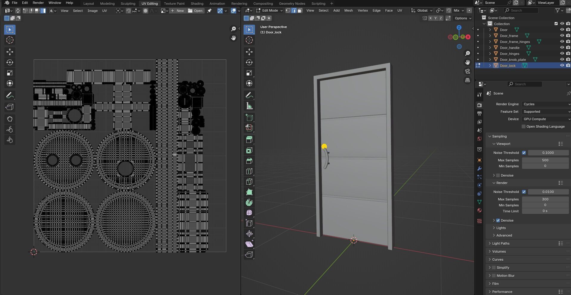 Door CG1 3D model_16