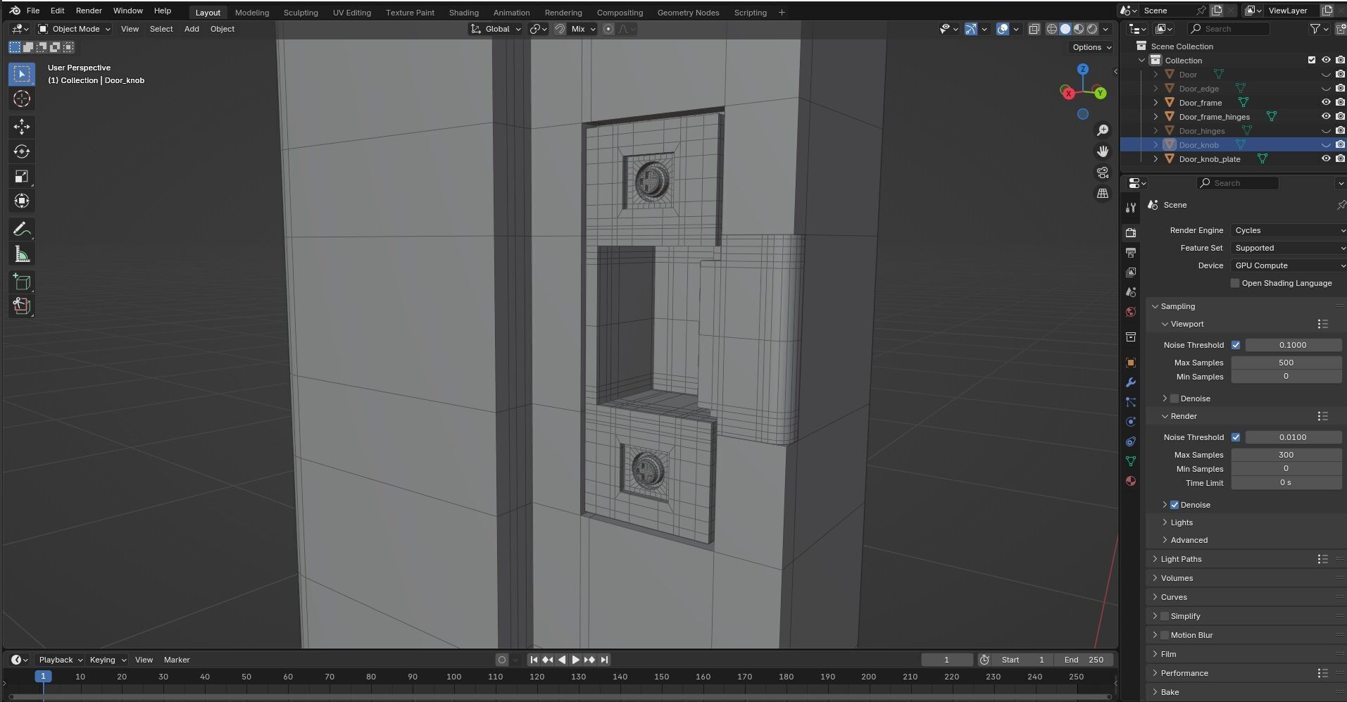 Door CG2 3D model_10