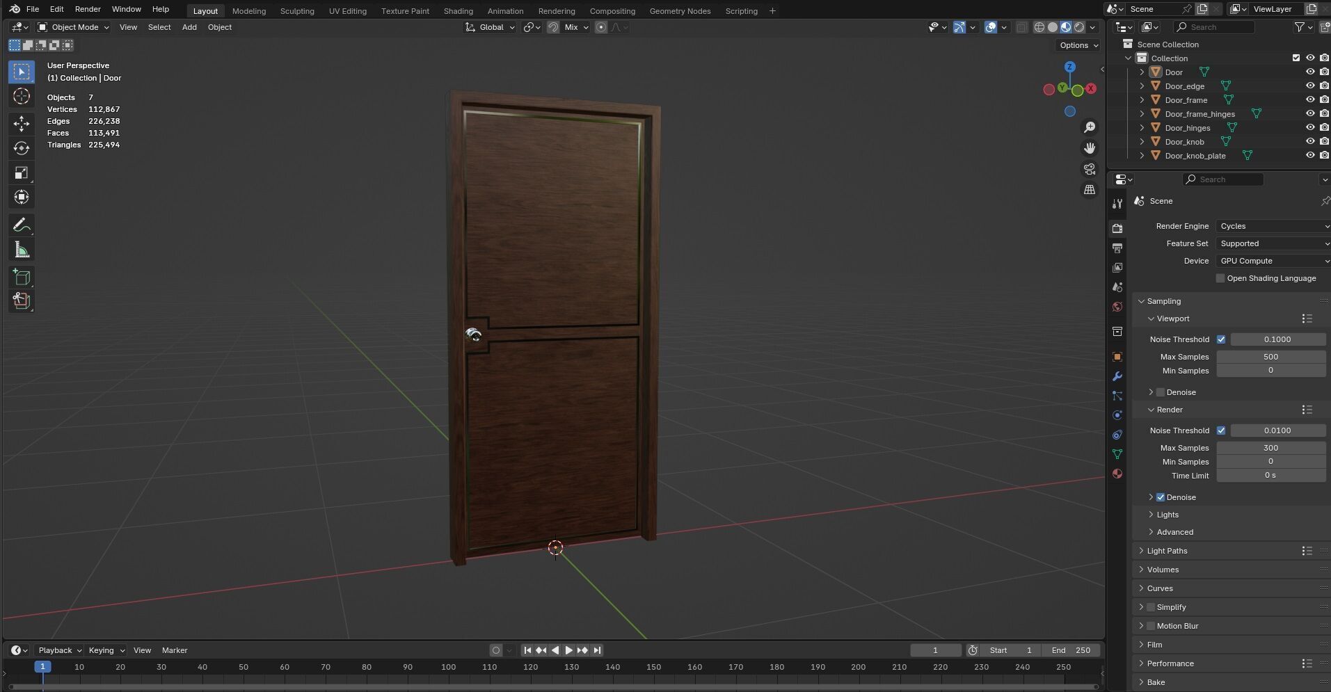Door CG2 3D model_12