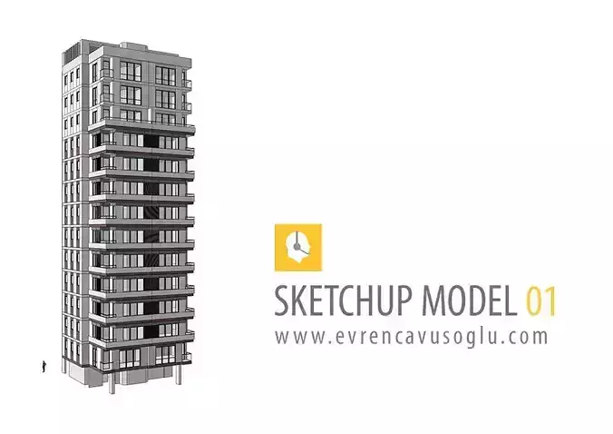 Sketchup Apartments 01