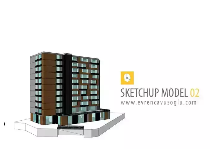 Sketchup Apartment 02