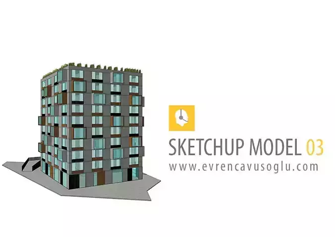 Sketchup Apartment 03